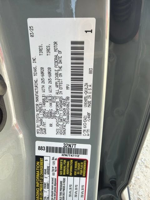 2025 Toyota Sequoia SR5